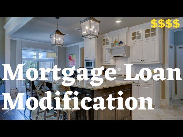 Mortgage loan modification process. pre Foreclosure