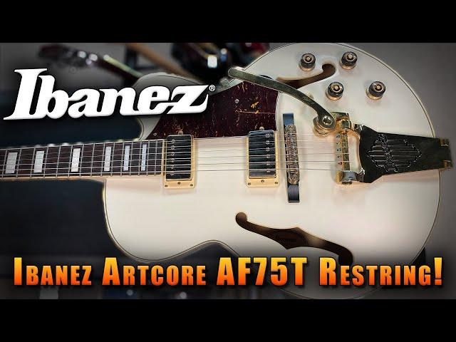 Ibanez AF75T Restring!