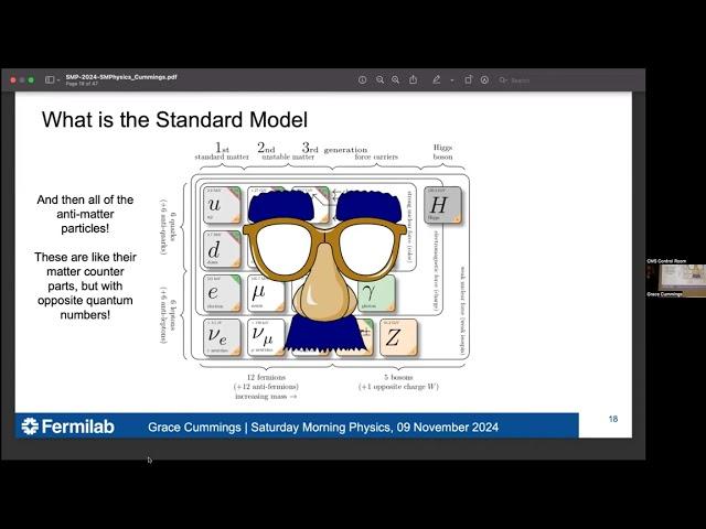 Saturday Morning Physics at Fermilab and Virtual Visit at CMS Detector at CERN, 2024.11.09.