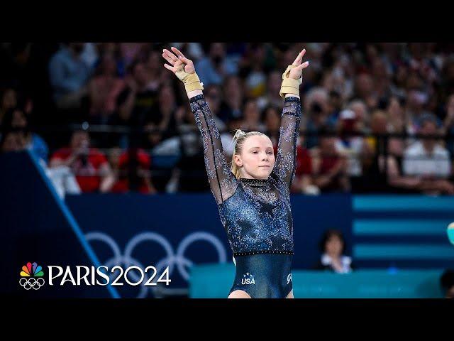 Jade Carey shakes off floor miscue to make most of vault qualification | Paris Olympics | NBC Sports