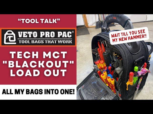 Veto Pro TECH MCT BLACKOUT Loadout - Swapping to One Bag to Save Space in Truck #vetopropac #tools