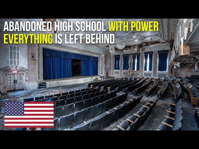 ABANDONED | High school with power | EVERYTHING LEFT BEHIND