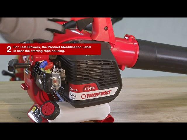 How to Find The Model Number on a Troy-Bilt Lawn Leaf Blower