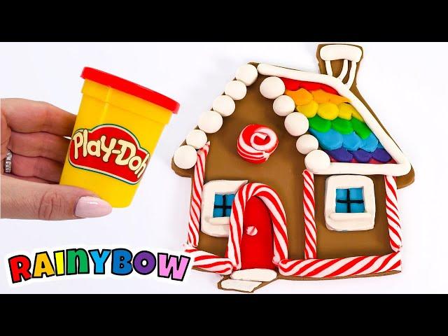 Create a Gingerbread House with Play Doh