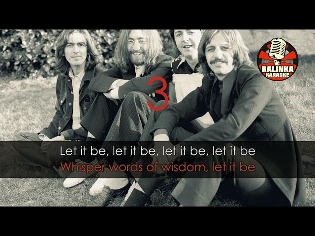 Калинка караоке " Let it be ", Beatles. Минус