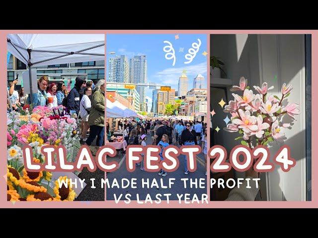  There were 7 other Crochet Flower Vendors  Same market but half the $$ this year?! Lilac Fest