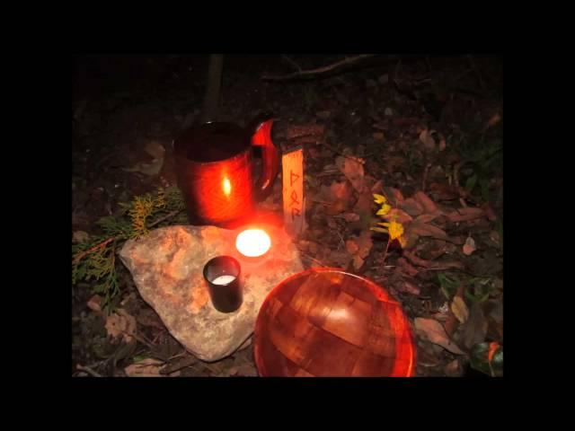 Simple outdoor altar