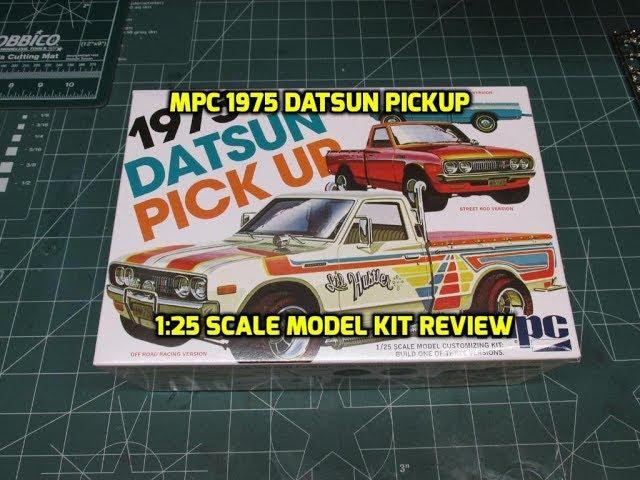 MPC 1975 DATSUN PICKUP 1:25 SCALE MODEL KIT REVIEW MPC872