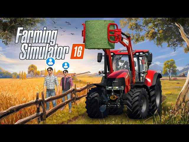 Making Bales & Delivered Case IH Tractor In Fs16 | Fs16 Multiplayer | Timelapse |