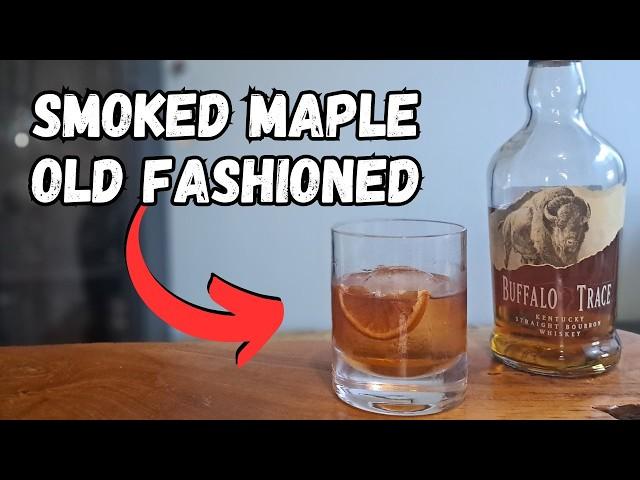 SMOKY and SWEET! || Smoked Maple Old Fashioned Cocktail Recipe