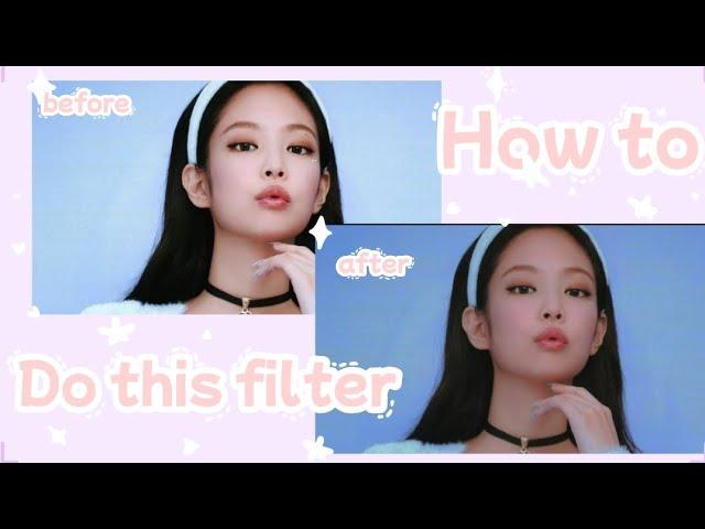 How to do this cute filter #jennie #jenniekim #jennieblackpink #editing #capcut #tutorial #filter