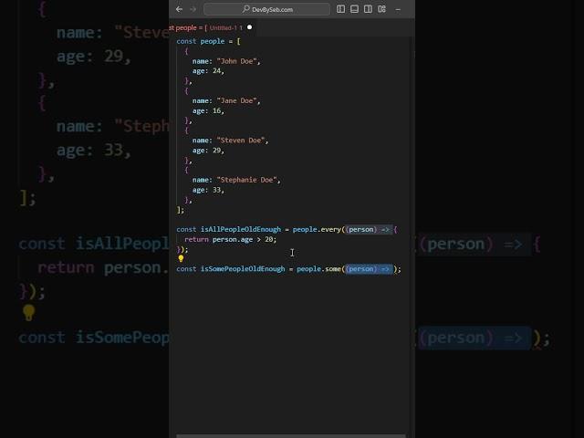 Using Array's Some and Every function in JavaScript