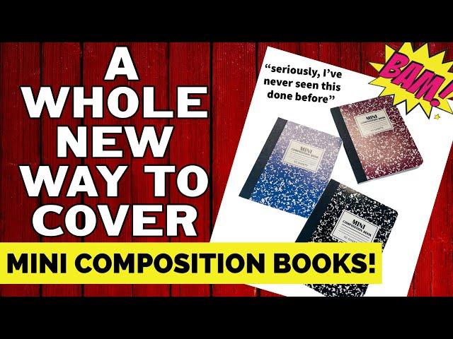 WATER RESISTANT!  YOU CAN SWAP OUT THE COVERS TOO!!  new way to cover composition books!