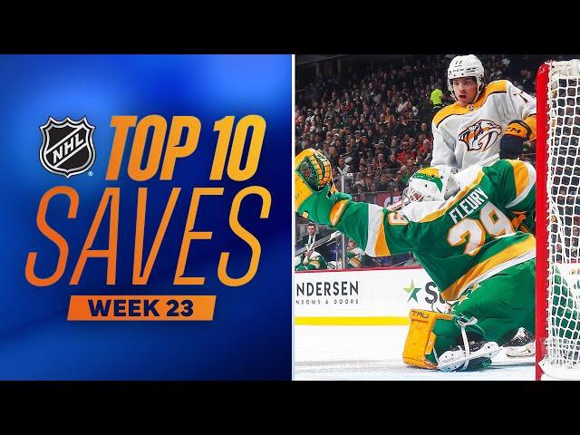 Top 10 Saves from Week 23 (2023-24 NHL Season)