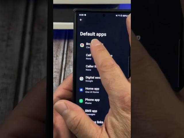 how to set default apps on your Samsung Galaxy S24 Ultra