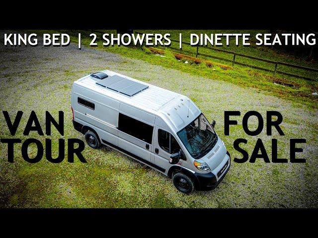 VAN TOUR FOR SALE - LUXURY BUILD - King Bed and 2 Showers #vanlife