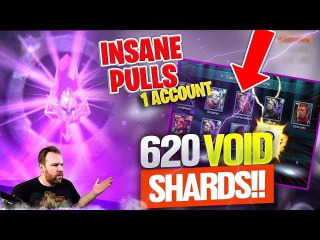 620 VOID SHARDS!! THE MOST INSANE SHARD PULLS YOU HAVE EVER SEEN! | Raid: Shadow Legends