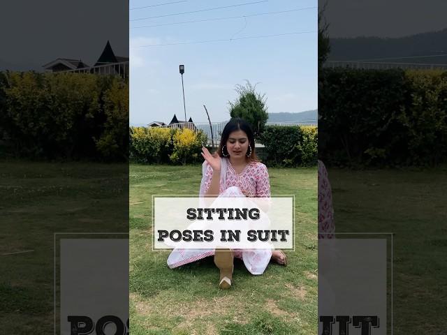 Sitting poses in suit | Anarkali poses | Shanika Khurmi | #ashortaday #ytshorts #shorts