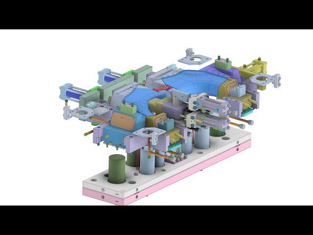 Mold Design Auto Parts Injection Mold Structure Design Case (004)