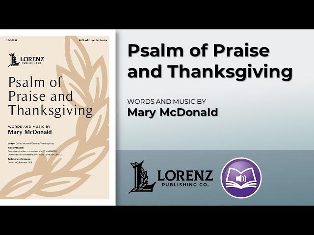 Psalm of Praise and Thanksgiving | Mary McDonald