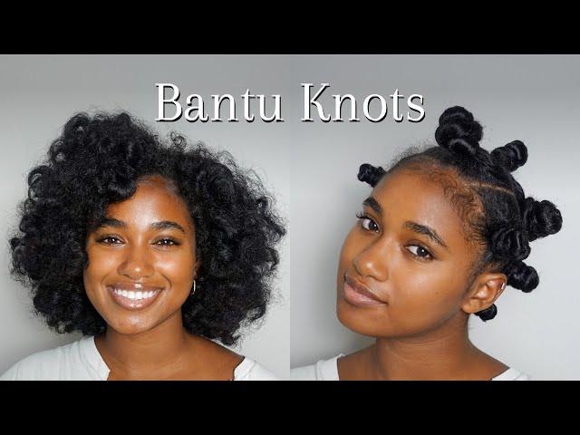 Bantu Knot Out Tutorial | On Wet Natural Hair