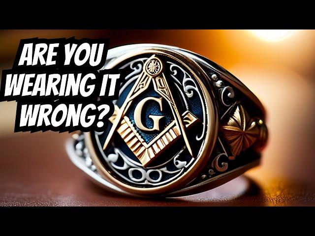 This will CHANGE the way you wear your Masonic Ring FOREVER