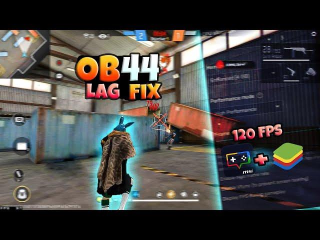 OB 44 Lag Fix+Pc Optimizations in Windows 10 ||FREE FIRE LAG FIX ||(2K24) #freefire