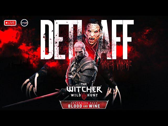 LIVE - GERALT V/S DETLAFF (HIGHER VAMPIRE) | THE WITCHER 3 - WILD HUNT | RJALANISLIVE