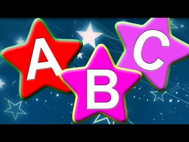 ALPHABET - ABC song with Cute Star shape | Alphabet Song | Phonics Song | NURSERY RHYME