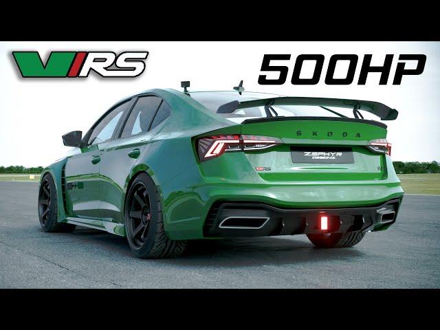 500HP SKODA HYPER OCTAVIA VRS Modified Concept DRAG RACE 1/4 Mile | Zephyr Designz