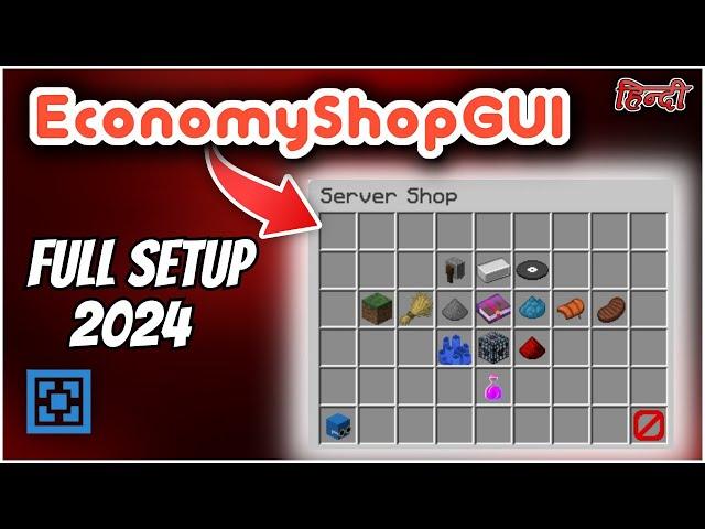 Economy Shop GUI Plugin - Full Setup 2024 | Aternos Server (Hindi)