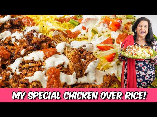 My Special Way to Make Chicken Over Rice with 2 Types of Sauces Recipe in Urdu Hindi - RKK