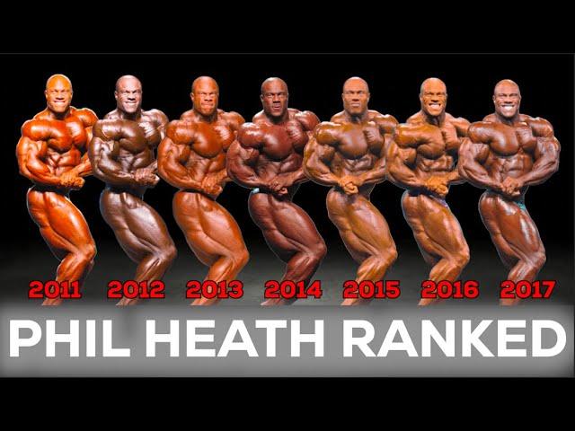 Worst to Best - Phil Heath Olympia Winning Physiques Ranked