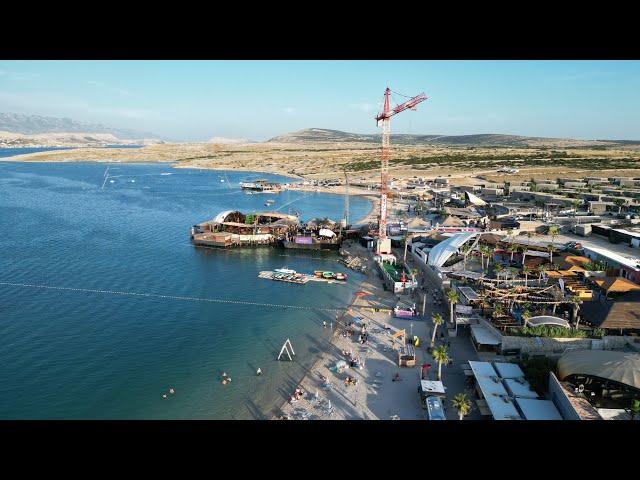 Noa beach club - Zrće -Pag - Novalja - Croatia Summer 2023 - drone video