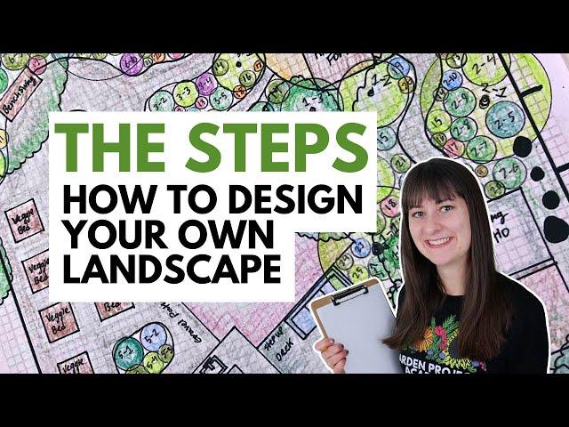 How to make a landscape design 🪴 THE STEPS 🪴 Plus DIY tips for a first time landscape design