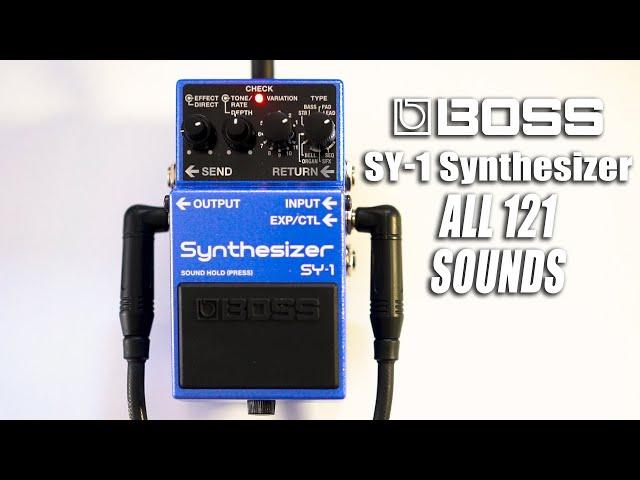 BOSS SY-1 Synthesizer | ALL THE SOUNDS [NO TALK / ONLY TONES]