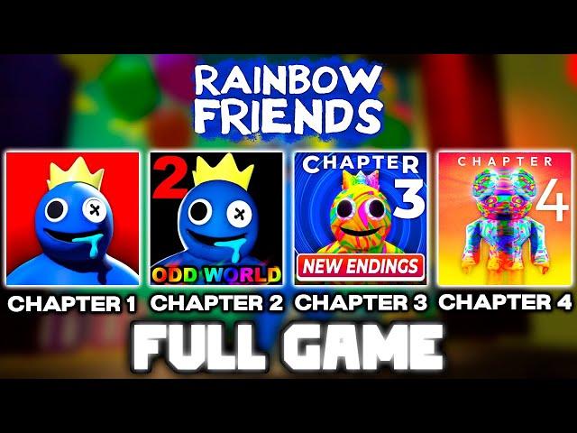 Rainbow Friends: Chapter 1, 2, 3, 4 - (Full Walkthrough) - Roblox