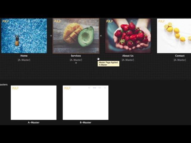 How to use Master Pages in Adobe Muse Tutorial