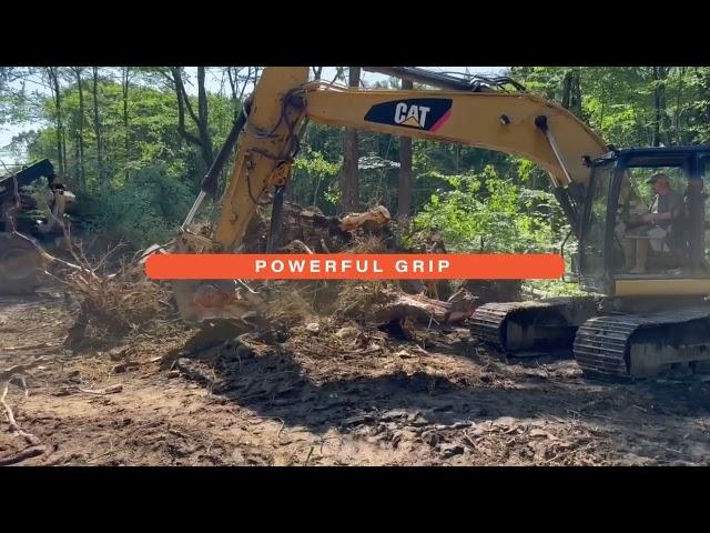 Shearex Stump Shear Paired With CAT Excavator!