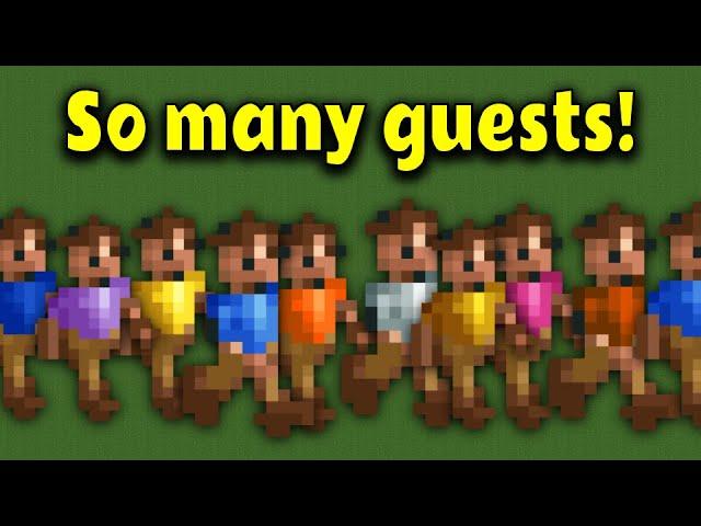 RollerCoaster Tycoon but guests spawn 10 times faster