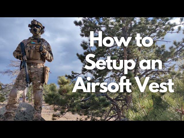 How to set up an Airsoft Tactical Vest / Milsim Plate Carrier!