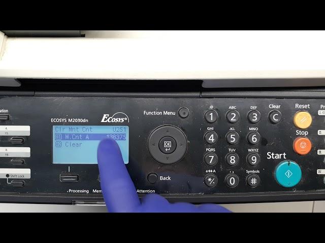HOW TO RESET MAINTENANCE KIT (MK) ON KYOCERA ECOSYS M2030DN