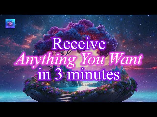 Receive Anything You Want in less than 3 minutes Your Life Is About To Experience Really Good Luck!