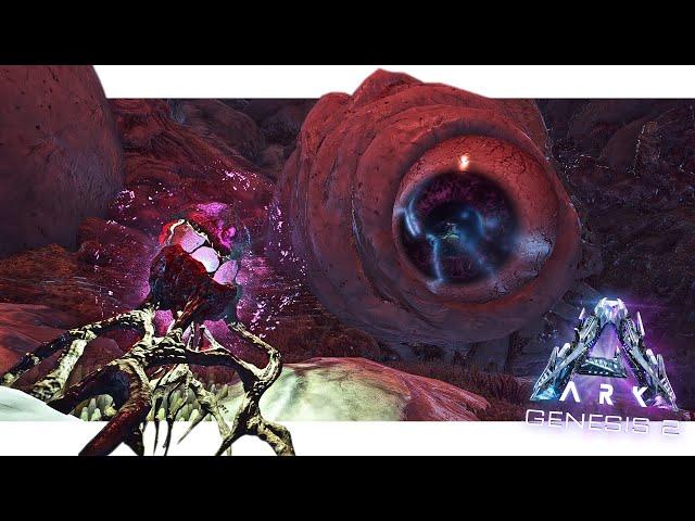 Discovering the Best Place to Harvest Mutagel & Mutagen in ARK Genesis Part 2 - Ep8