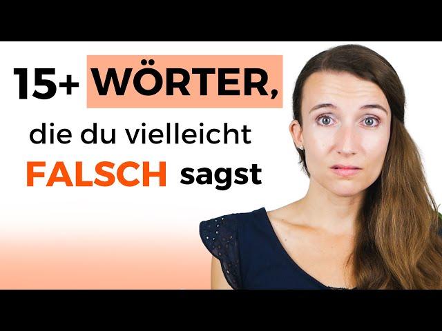 15+ schwierige Wörter im Deutschen - Verbessere deine deutsche Aussprache! Deutsch B2, C1, C2