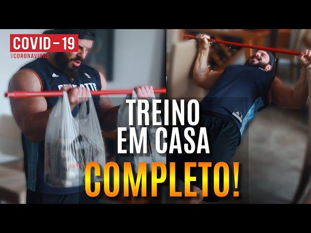 Um treino COMPLETO para TODO MUNDO fazer em CASA!