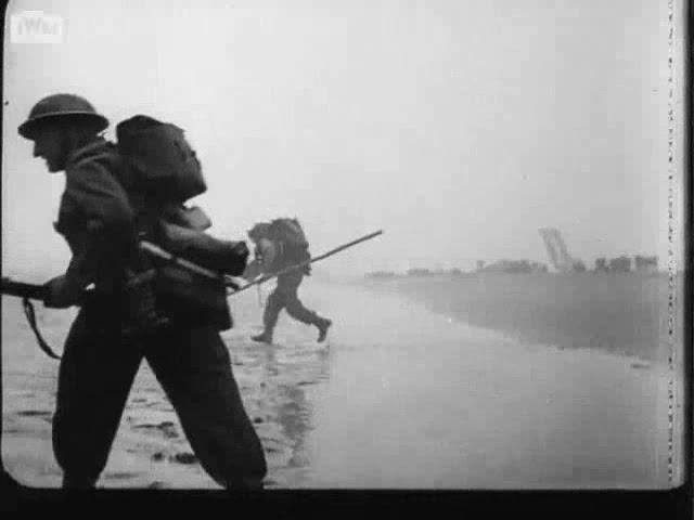 D-DAY:'SWORD BEACH 6 JUNE 1944 (CONTEMPORARY FILM)