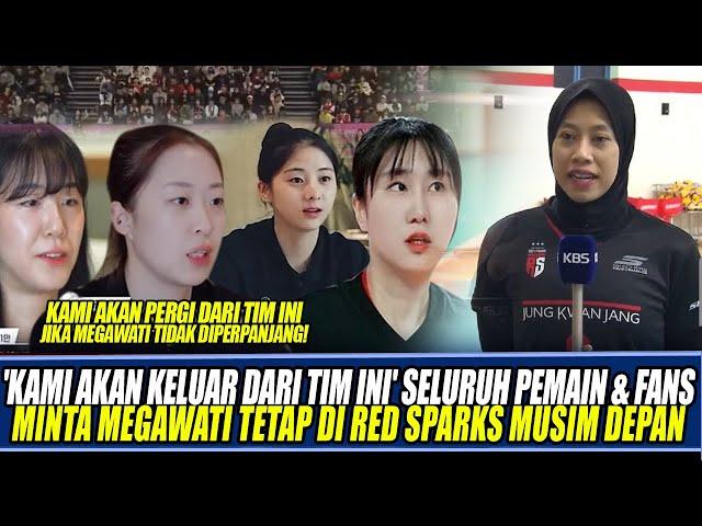 'KAMI AKAN KELUAR DARI TIM INI' SELURUH PEMAIN & FANS MINTA MEGAWATI TETAP DI RED SPARKS MUSIM DEPAN