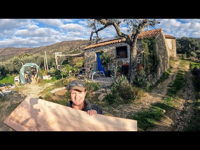 I MADE A SILL! BUT WHERE IS THE WINDOW? - DIY Building in Portugal