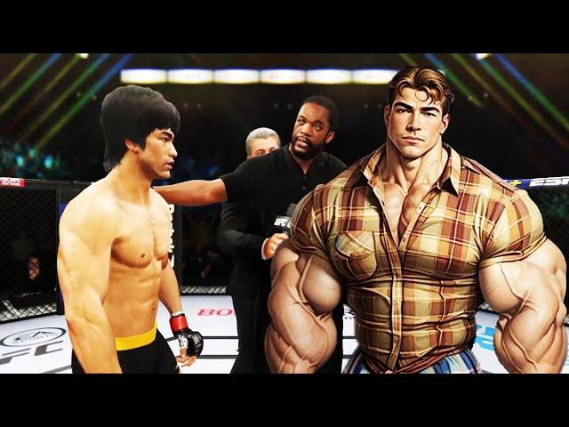 UFC 4 Bruce Lee vs. Muscular Redneck (EA Sports UFC 4)